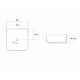 Раковина накладная ABBER Rechteck AC2211MB черная матовая