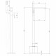 Смеситель ABBER Daheim AF8215G напольный, золото матовое