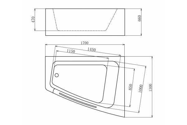 Акриловая ванна Gemy G9056 K R