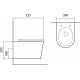 Унитаз подвесной Акватек Вега AQ1905-00 безободковый белый, 36x52.5 см