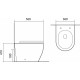 Унитаз приставной Акватек Европа AQ1902-00 горизонтальный выпуск белый, 36x56 см