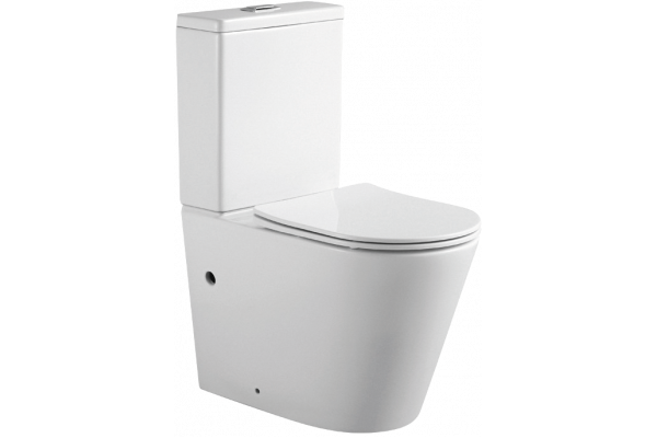 Унитаз-компакт Акватек Вега AQ2904-00 горизонтальный выпуск белый, 39x63 см