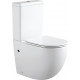 Унитаз-компакт Акватек Европа AQ2903-00 горизонтальный выпуск белый, 39x63 см