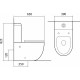 Унитаз-компакт Акватек Европа AQ2903-00 горизонтальный выпуск белый, 39x63 см