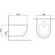 Биде подвесное Акватек Европа AQ1016-00 цвет белый, овальное, 35.5x51 см