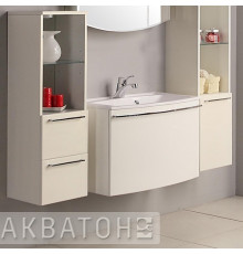 Тумба для комплекта Акватон Севилья 80 белый жемчуг с ящиками, подвесная
