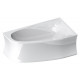 Ванна из искусственного камня Астра-Форм Селена R пристенная, асимметричная
