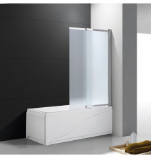 Шторка на ванну Cezares Slider VF-11-90/150-P-Cr стекло рифленое