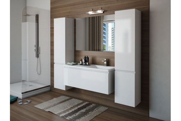 Тумба с раковиной Эстет Dallas Luxe 115 подвесная, 1 ящик, R, правая