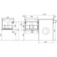 Мебель для ванной Эстет Dallas Luxe 120 подвесная, 1 ящик, под стиральную машину, L, левая