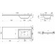 Тумба с раковиной Эстет Dallas Luxe 120 подвесная, 1 ящик, R, правая