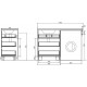 Мебель для ванной Эстет Dallas Luxe 130 напольная, 3 ящика, L, левая