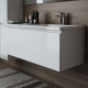 Тумба с раковиной Эстет Dallas Luxe 130 подвесная, 1 ящик, R, правая