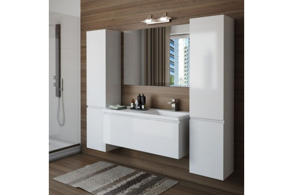 Мебель для ванной Эстет Dallas Luxe 130 подвесная, 1 ящик, R, правая