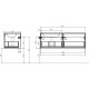 Мебель для ванной Эстет Dallas Luxe 140 подвесная, 1 ящик, L, левая