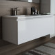 Тумба для комплекта Эстет Dallas Luxe 115 подвесная, 1 ящик, L, глянцевая, с доводчиками