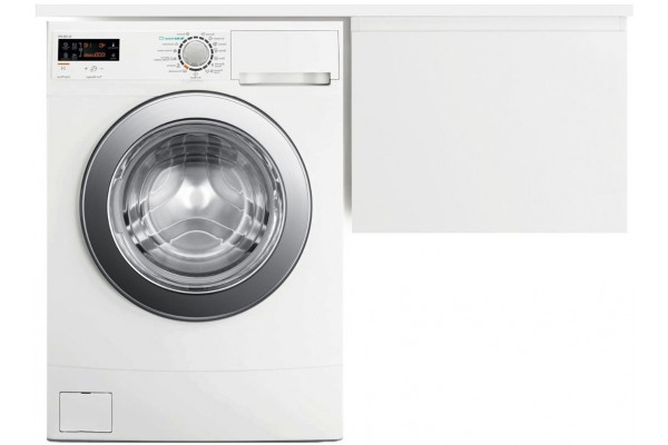 Тумба с раковиной Эстет Dallas Luxe 100 R подвесная, 1 ящик, под стиральную машину, глянцевая, с доводчиками