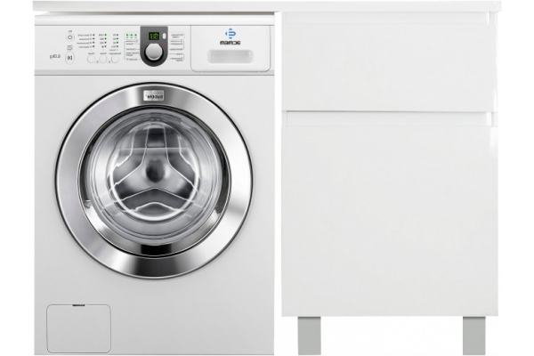 Тумба с раковиной Эстет Dallas Luxe 100 R напольная, 2 ящика, глянцевая, с доводчиками