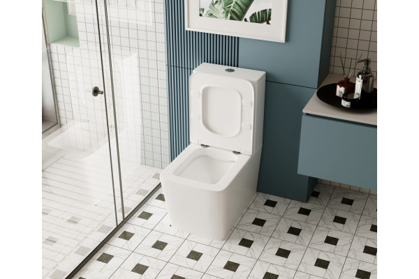 Унитаз ABBER Rechteck AC1210 компакт белый, безободковый
