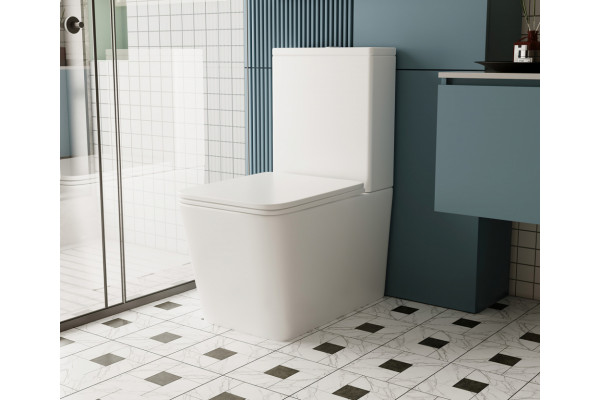 Унитаз ABBER Rechteck AC1210 компакт белый, безободковый