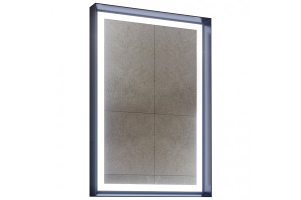 Зеркало ORKA Craft 60x90 c LED подсветкой, антрацит матовый