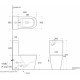 Унитаз напольный Aquanet Atago-C1 белый, овальный, 36x66.5 см