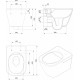 Унитаз подвесной Sanindusa Look 134034 безободковая белый, прямоугольный, 34.7x50.4 см