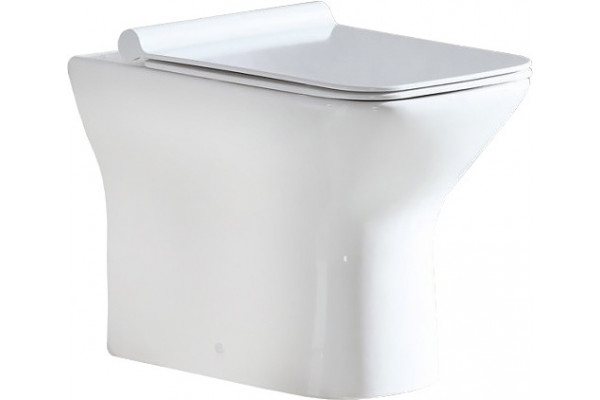 Унитаз приставной BelBagno Romano BB248CBR белый, прямоугольный, 36.5x55 см