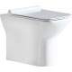 Унитаз приставной BelBagno Romano BB248CBR белый, прямоугольный, 36.5x55 см