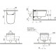 Унитаз подвесной VitrA V-Care 5674B003-6193 Basic белый, овальный, 38x80 см
