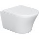 Унитаз подвесной Damixa Skyline DX35C1700SC с микролифтом, белый, овальный, 36.5x48.5 см
