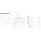 Унитаз подвесной Damixa Skyline DX35C1700SC с микролифтом, белый, овальный, 36.5x48.5 см