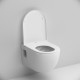 Унитаз подвесной Am.Pm Like C801701SC FlashClean с микролифтом, белый, овальный, 35.5x53 см