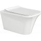 Унитаз подвесной Cerutti Spa Nivolet Aria 9034 безободковый, с микролифтом, 36x49.5 см