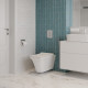 Унитаз подвесной Cerutti Spa Nivolet Aria 9034 безободковый, с микролифтом, 36x49.5 см