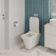 Унитаз подвесной Cerutti Spa Nivolet Aria 9034 безободковый, с микролифтом, 36x49.5 см