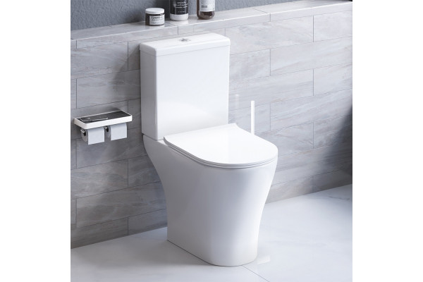 Унитаз-компакт Damixa Sirius DX86C8600SC безободковый, с микролифтом, 37.5x60.5 см