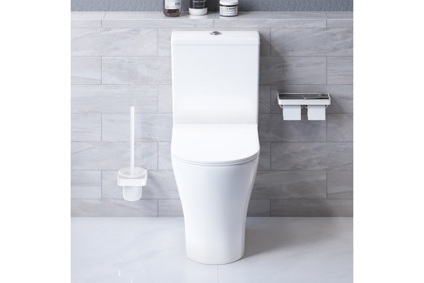 Унитаз-компакт Damixa Sirius DX86C8600SC безободковый, с микролифтом, 37.5x60.5 см