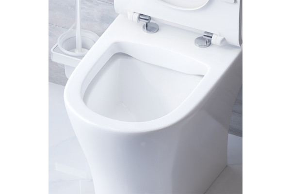 Унитаз-компакт Damixa Sirius DX86C8600SC безободковый, с микролифтом, 37.5x60.5 см