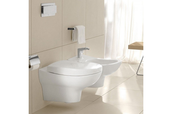 Унитаз подвесной Villeroy & Boch My Nature alpin белый, овальный, 37x60 см