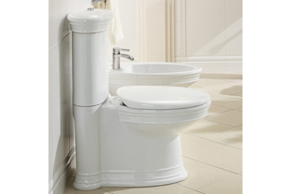 Унитаз-компакт Villeroy & Boch Amadea alpin белый, овальный, 36.5x71 см