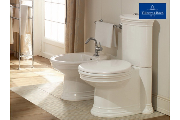 Унитаз-компакт Villeroy & Boch Amadea alpin белый, овальный, 36.5x71 см