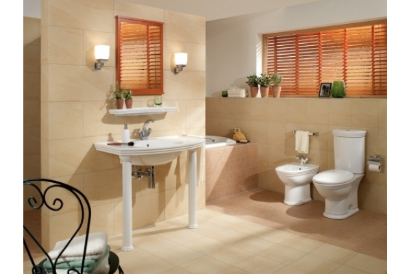 Унитаз-компакт Villeroy & Boch Amadea alpin белый, овальный, 36.5x71 см