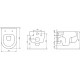 Унитаз подвесной Damixa Sirius DX86C1800SC с микролифтом, безободковый, с функцией биде, 36x49 см