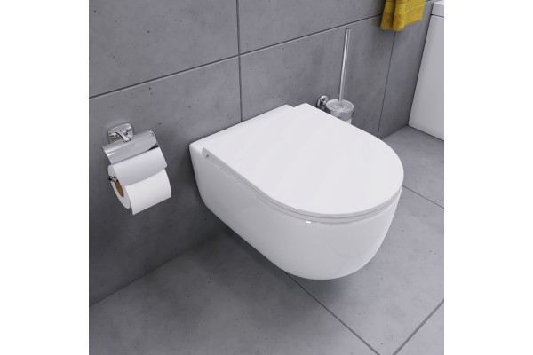 Унитаз подвесной Damixa Sirius DX86C1800SC с микролифтом, безободковый, с функцией биде, 36x49 см