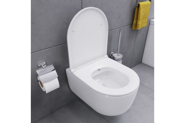 Унитаз подвесной Damixa Sirius DX86C1800SC с микролифтом, безободковый, с функцией биде, 36x49 см