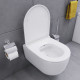 Унитаз подвесной Damixa Sirius DX86C1800SC с микролифтом, безободковый, с функцией биде, 36x49 см