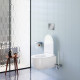 Унитаз подвесной Damixa Scandinavian Pure DX36C1701SC с микролифтом, безободковый, 36x50 см