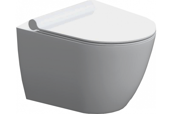 Унитаз подвесной Damixa Apollo DX22C1700SC с микролифтом, безободковый, 36x53 см