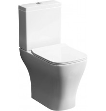 Унитаз-компакт Damixa Titan DX78C8600SC безободковый, с микролифтом, 37.5x60.5 см